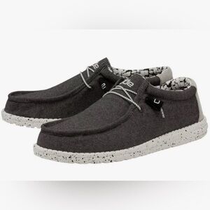 Hey Dude Wally Stretch Canvas in “Opal Black”, Size 11, GUC